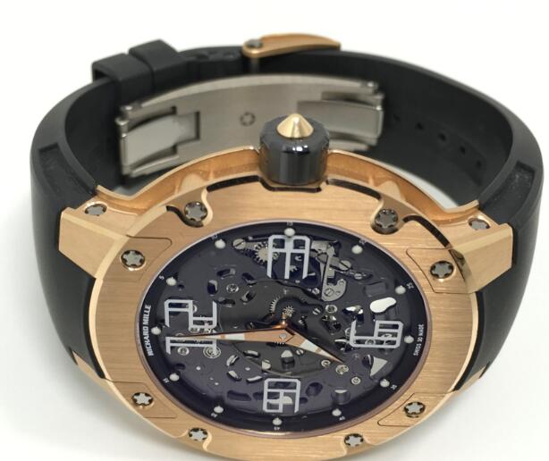 Richard Mille Replica Watch RM 033 Extra Flat Automatic Pink Gold